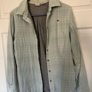 ✨ L.L.Bean Plaid Button-Up Shirt – Women’s Medium